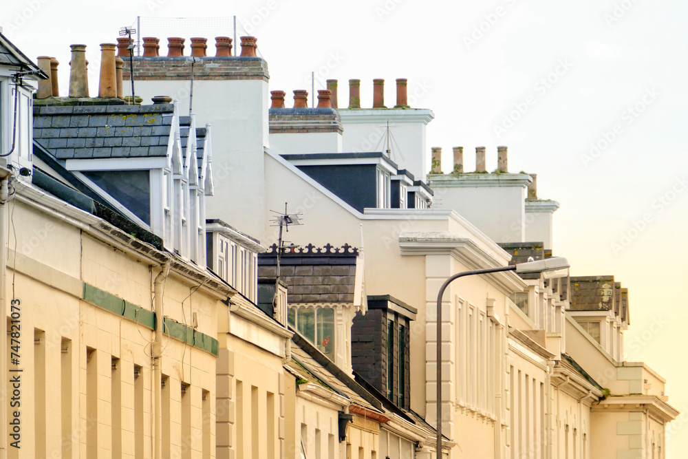Residential houses in St. Helier, Jersey