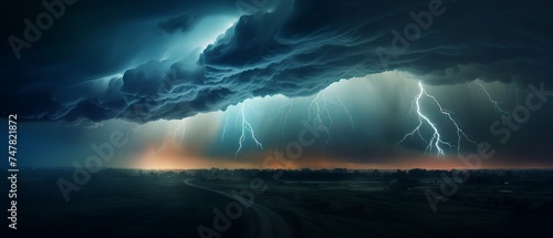 Dramatic Tornado & Lightning Storm: Night Sky Cataclysm with Canon RF 50mm f/1.2L USM