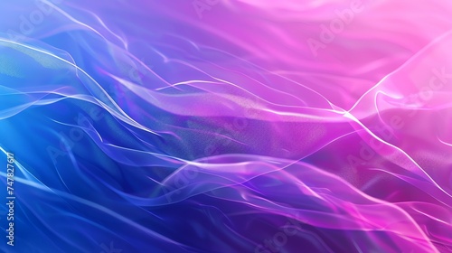 This is an abstract background image. The colors are blue and purple. The shapes are wavy and flowing. The image has a soft, ethereal feel.