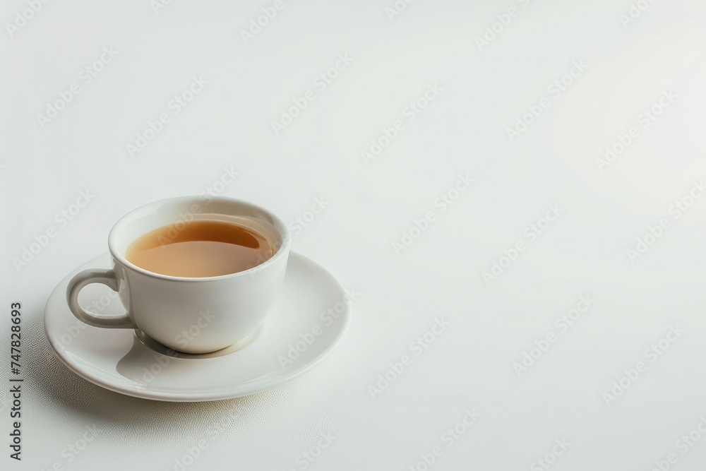 A simple, elegant coffee cup filled with black coffee, against a blank background, emphasizing minimalism and serenity A simple, elegant coffee cup filled with black coffee, against a blank background, emphasizing minimalism and serenity