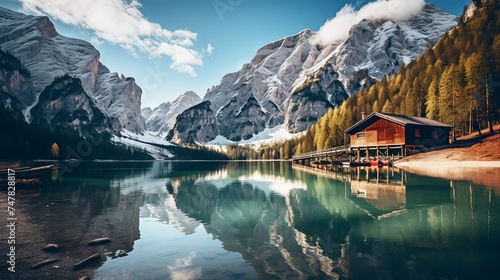 Lush Tranquility: Lake Braies Serenity, Captured with Canon RF 50mm f/1.2L USM