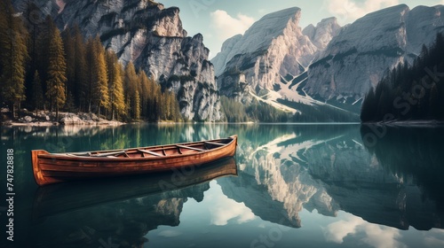 Lush Tranquility: Lake Braies Serenity, Captured with Canon RF 50mm f/1.2L USM