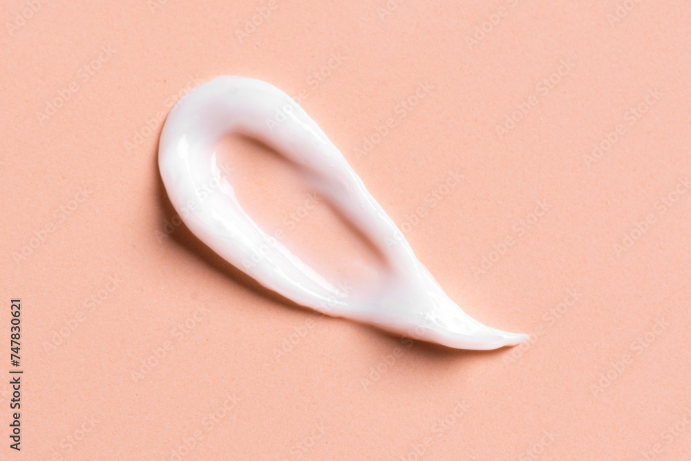 White cream smudge swatch White cream smudge swatch