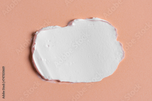 White rich cream smudge swatch