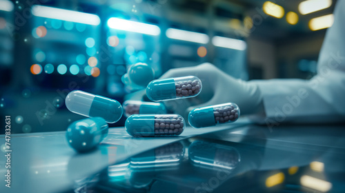 A laboratory technician is working on new drugs. Scientist has developed new pills for infectious diseases