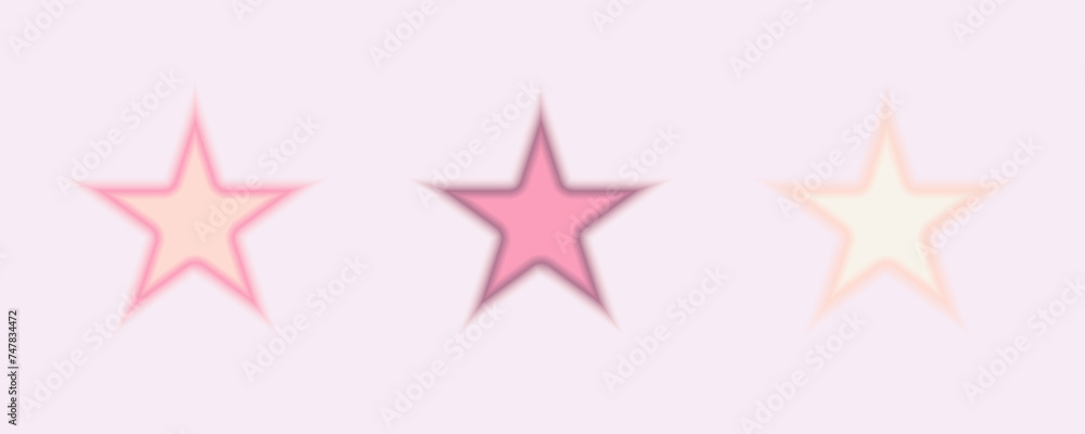 Gradient Y2k shape blur set. Star blurry aesthetic y2k. Vector pastel form illustration. Aura gradient shape Gradient Y2k shape blur set. Star blurry aesthetic y2k. Vector pastel form illustration. Aura gradient shape