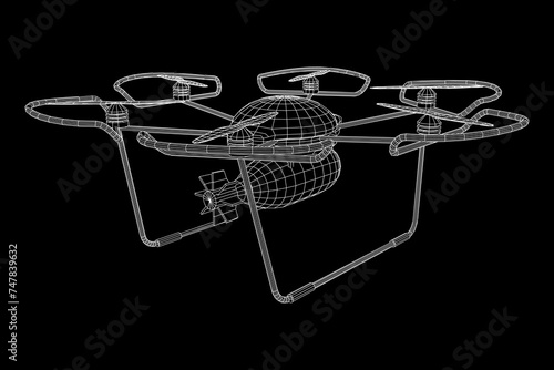 Military Combat Bomber Drone