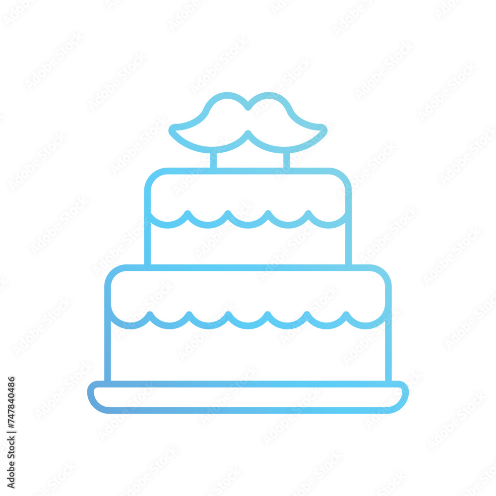 Cake icon vector stock illustration Cake icon vector stock illustration