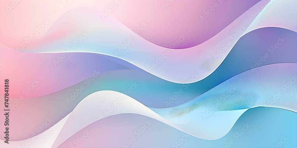 Ethereal Waves of Gradient Hues Unfolding Beauty
