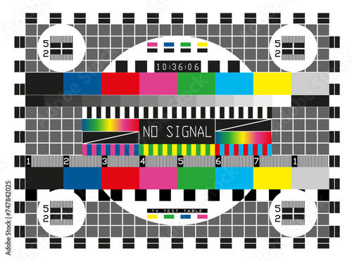 Universal Electronic Test Table for checking and configuring old color TVs