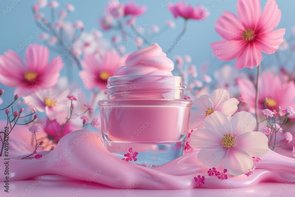 Facial package skin care cream. Skincare treatment products: wellness lotion, skincare age gel, oil, pipette with wet serum and african american jar pot Facial package skin care cream. Skincare treatment products: wellness lotion, skincare age gel, oil, pipette with wet serum and african american jar pot