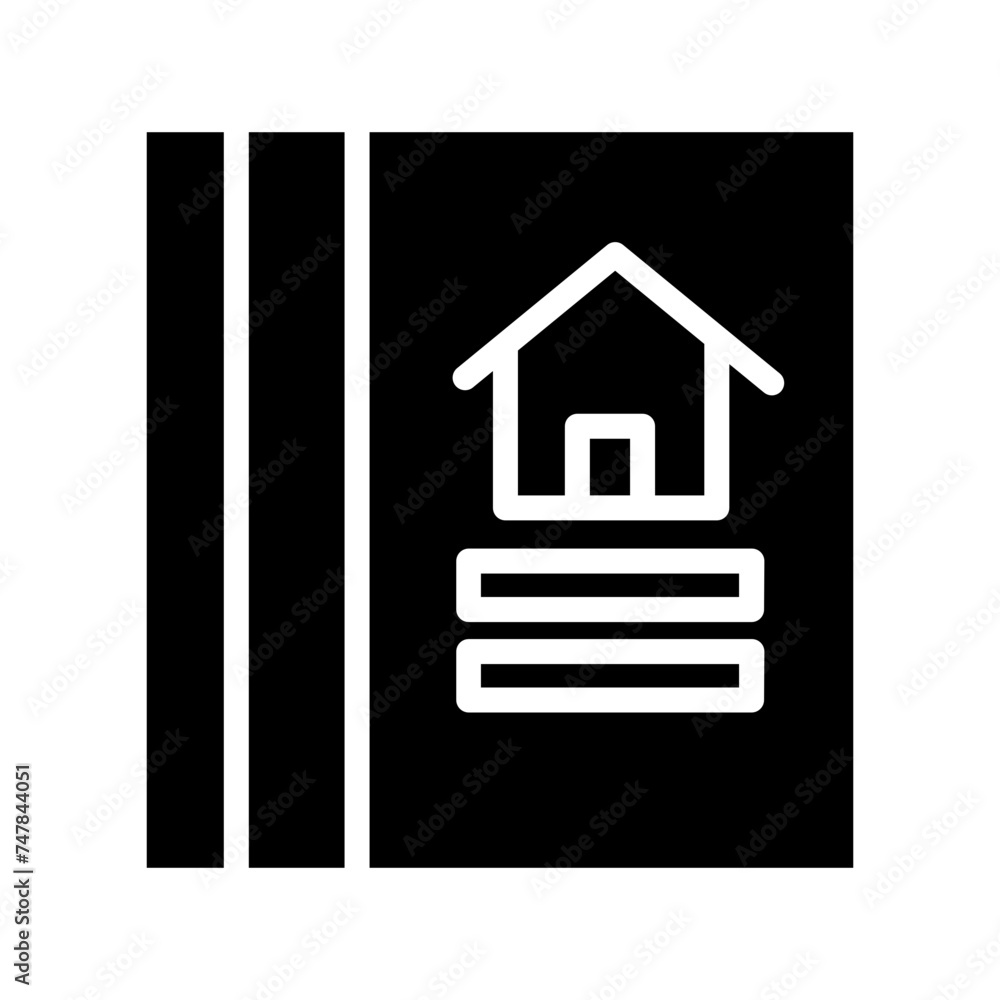 estate paper property Glyph Icon estate paper property Glyph Icon