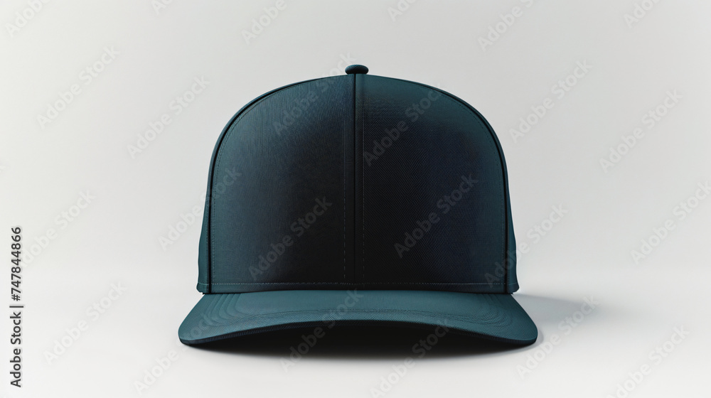 Fototapeta premium green baseball cap mock up isolated on white background