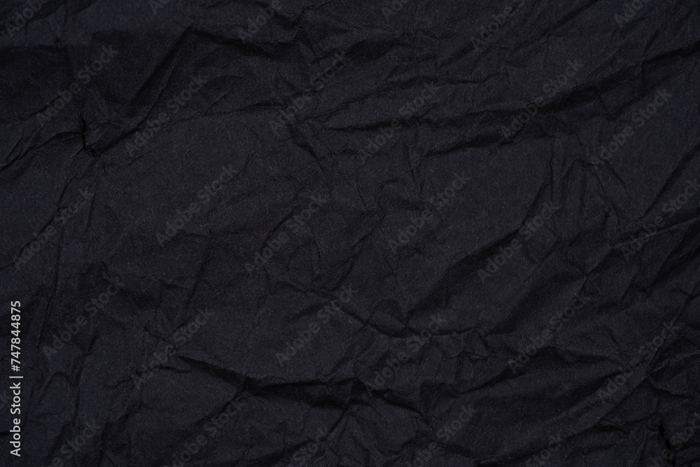 Fototapeta premium Torn Black Paper with Textured Edges.