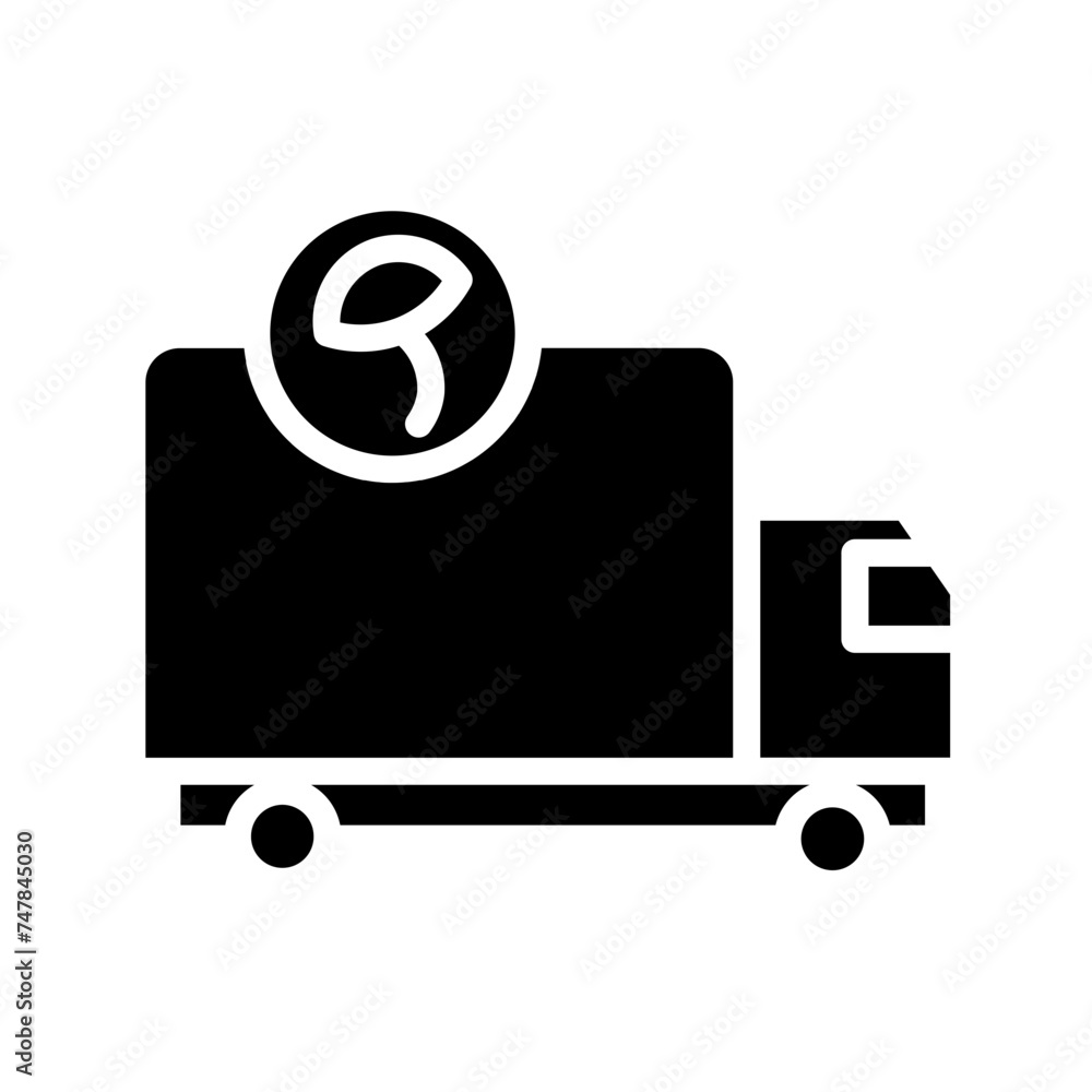 delivery harvest mushroom Glyph Icon delivery harvest mushroom Glyph Icon