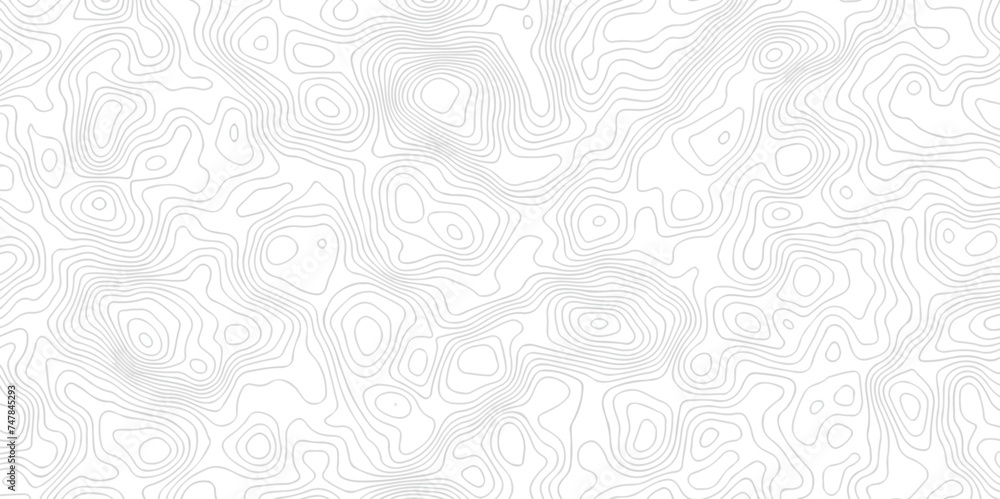Line abstract black and white topography contour lines map isolated on white background. The stylized height of the topographic map contour in lines and contours isolated on transparent background.