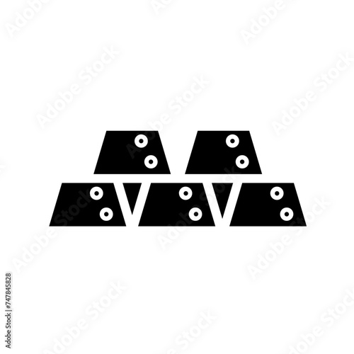 bank gold ingots Glyph Icon