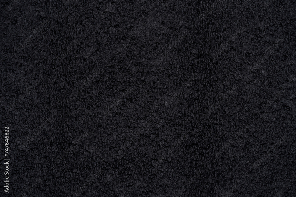 Dark Black Fabric Close-Up Texture. Dark Black Fabric Close-Up Texture.
