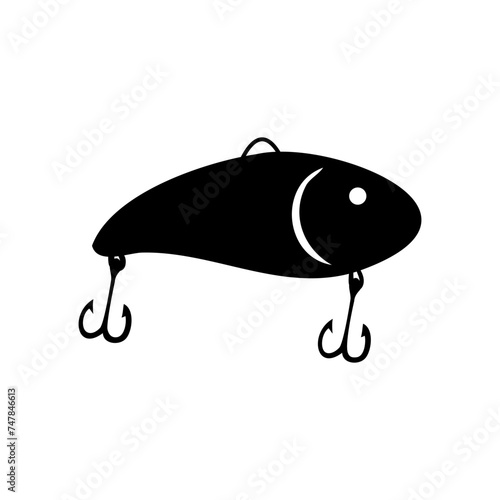 Fishing lure icon vector set. Fishing tackle illustration sign collection. Fishing symbol or logo.