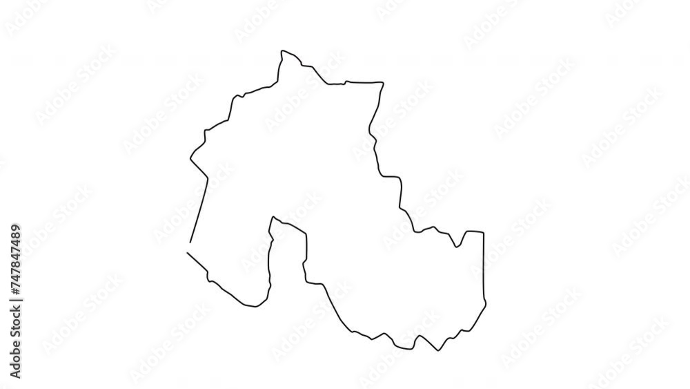 animated sketch of a map of San Salvador de Jujuy in Argentina animated sketch of a map of San Salvador de Jujuy in Argentina