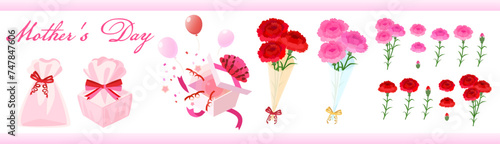 母の日のイラストセット