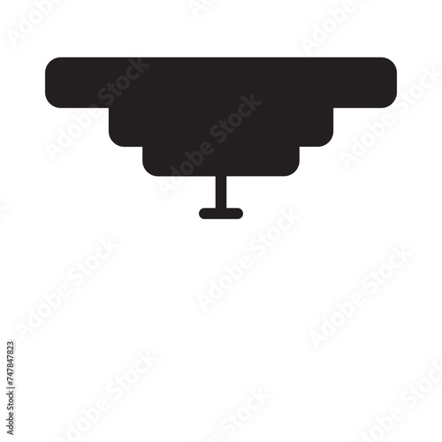 detector equipment fire Glyph Icon