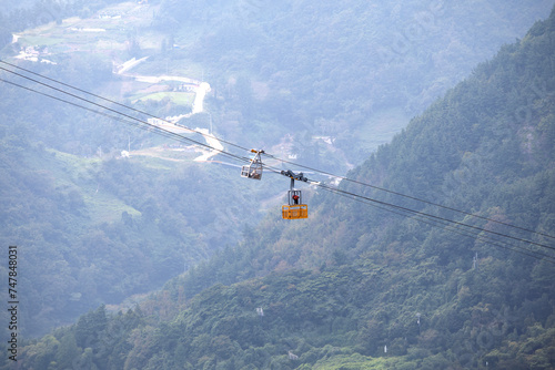 Cable car on the mountain