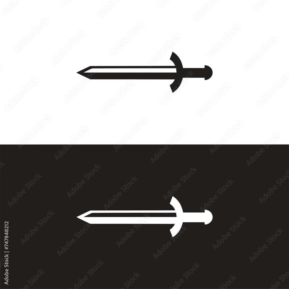 Sword icons set. Vector Ancient swords signs and crossed pictograms Sword icons set. Vector Ancient swords signs and crossed pictograms
