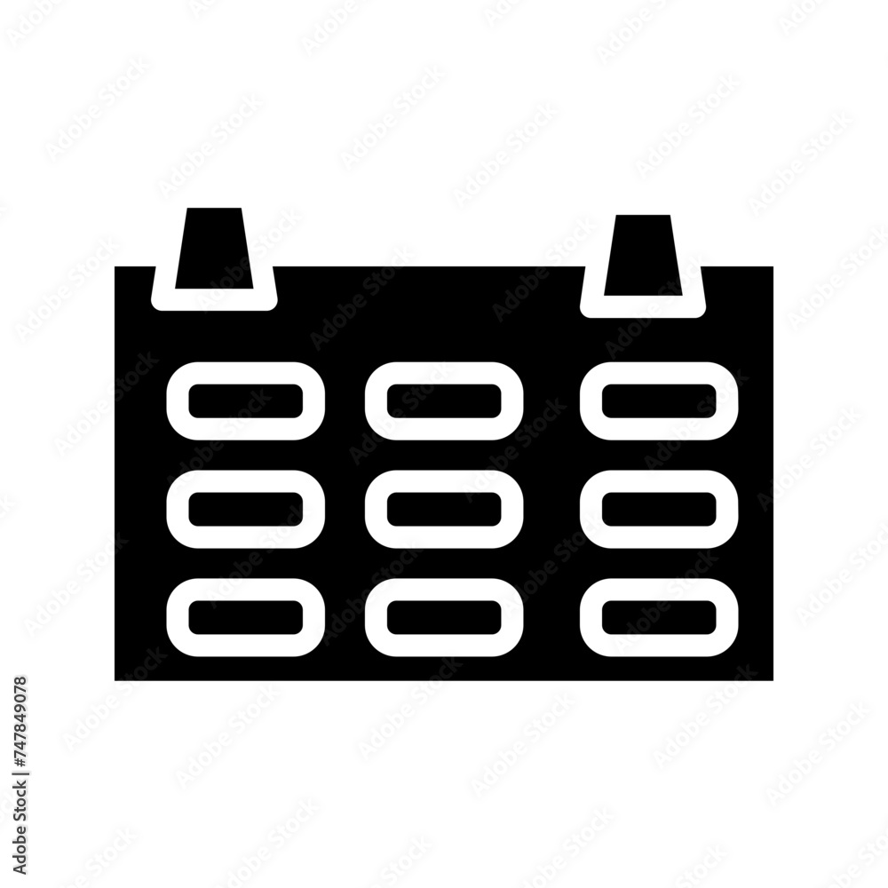 calendar date departure Glyph Icon calendar date departure Glyph Icon