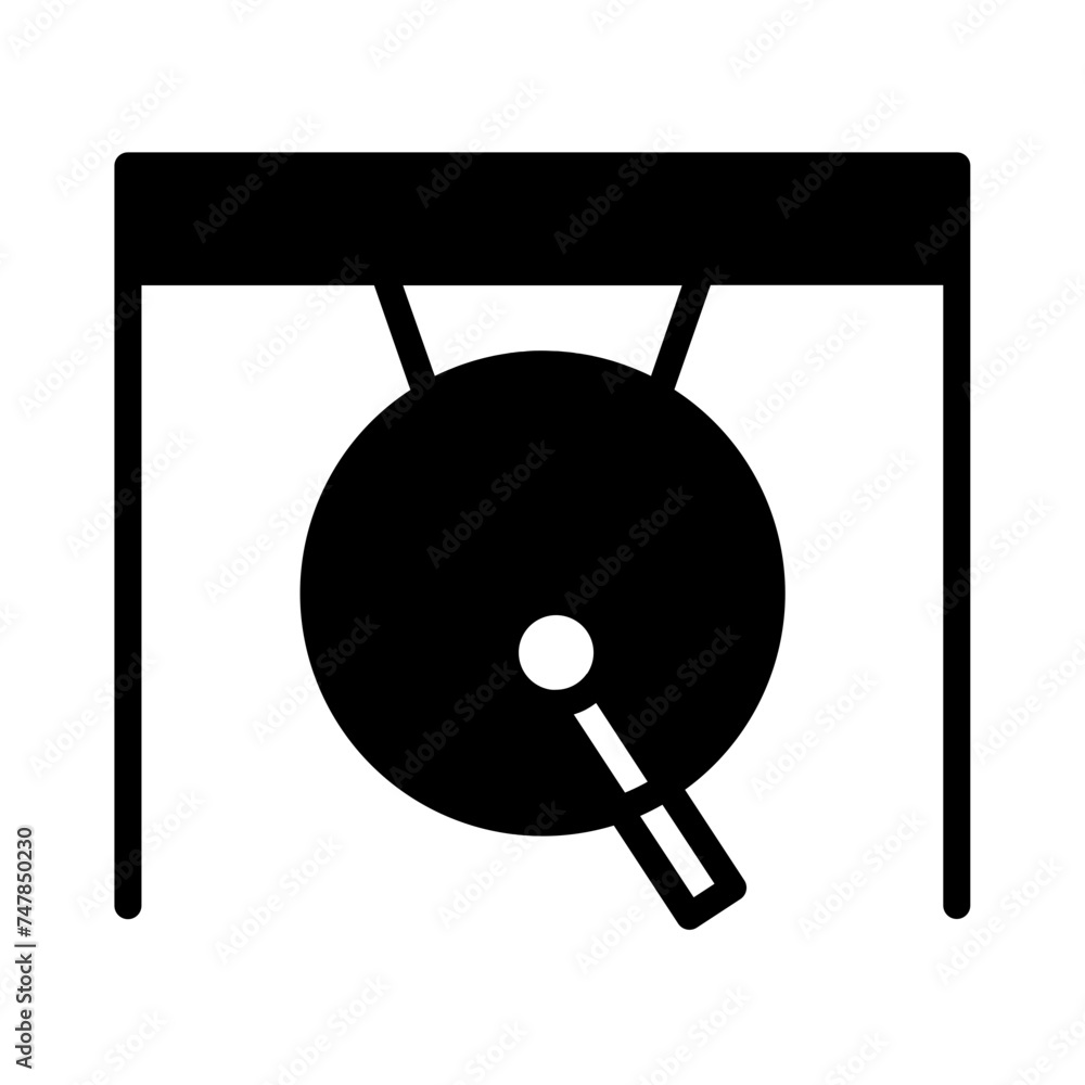 chinese gong music Glyph Icon chinese gong music Glyph Icon