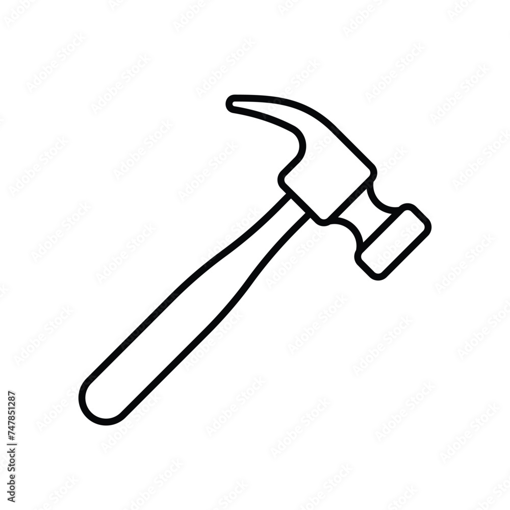Hammer icon vector stock illustration Hammer icon vector stock illustration