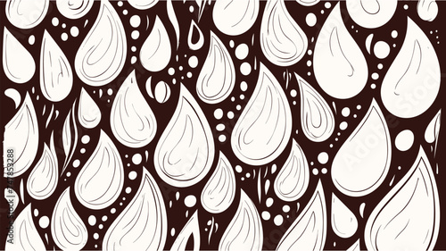 Hand drawn seamless pattern made of flowers. Seamless, background, texture, wallpaper. Summer plants, flowers and leaves. Pepper. Cute fruit seamless vector illustration.