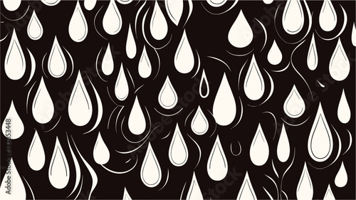Background abstract with rain drop illustration. Seamless pattern with oil drop. Seamless rain drops pattern background. Rain Water Drops background Seamless vector EPS 10 pattern.