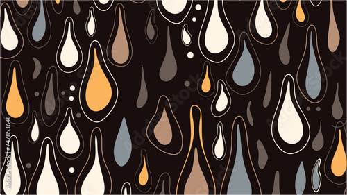 For textile, medicine and packaging design. Background abstract with rain drop illustration. Water rain drops. Vector background. Graphic design of seamless water drop pattern. © Alexsander