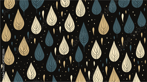 Printing on fabric, wrapping paper. Print for textile, cloth, wallpaper, scrapbooking. Seamless vector pattern. Autumn background. Seamless autumn pattern from colorful leaves.