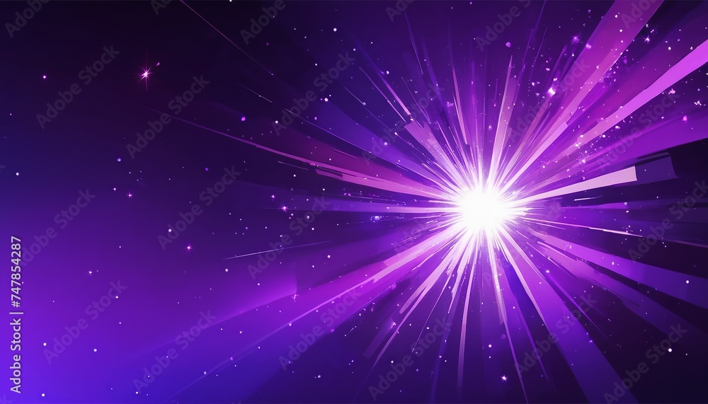 Stellar Burst in Abstract Violet Tones Stellar Burst in Abstract Violet Tones