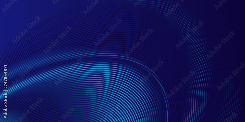 Blue abstract background with blue glowing geometric lines. Modern shiny blue oval lines pattern. Curved lines. Futuristic technology concept. Suit for banner, brochure, corporate, poster, background Blue abstract background with blue glowing geometric lines. Modern shiny blue oval lines pattern. Curved lines. Futuristic technology concept. Suit for banner, brochure, corporate, poster, background