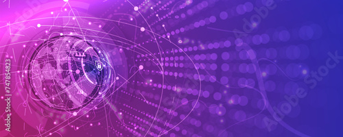 Cyber security and information or network protection. Future cyber technology web services for business and internet project