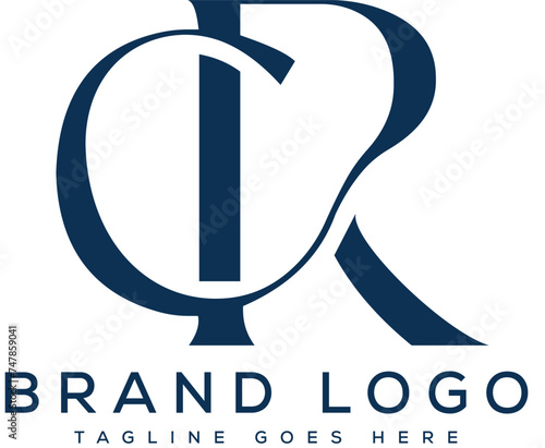 Letter cr logo design vector template design for brand