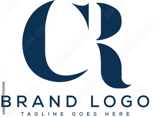 Letter cr logo design vector template design for brand