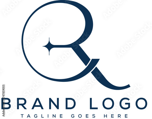 Letter cr logo design vector template design for brand