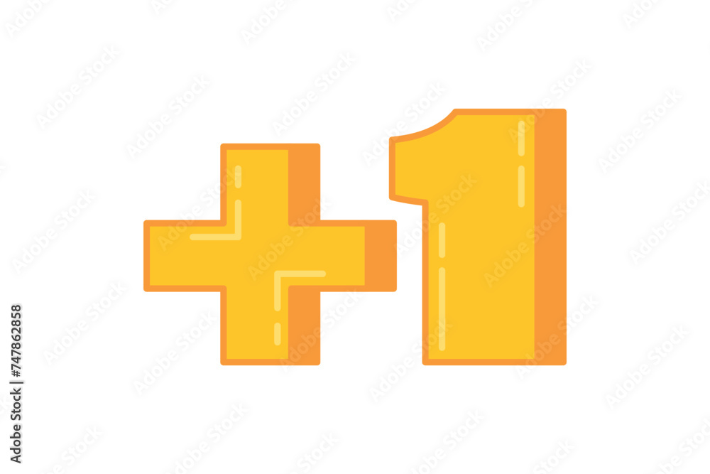 Obraz premium Social Media Flat Sticker Design