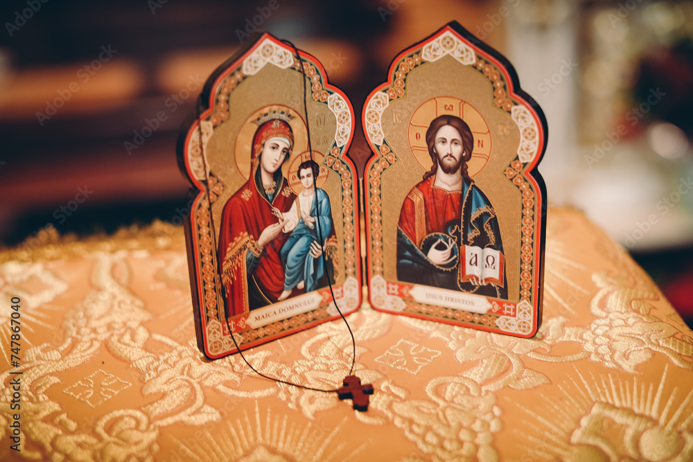 Obraz premium holy mary with jesus