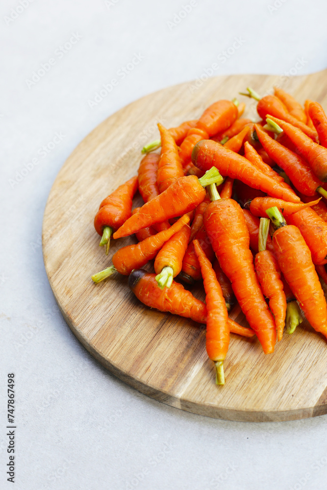 Fresh baby carrot, Excellent source of vitamin A and beta-carotene Fresh baby carrot, Excellent source of vitamin A and beta-carotene
