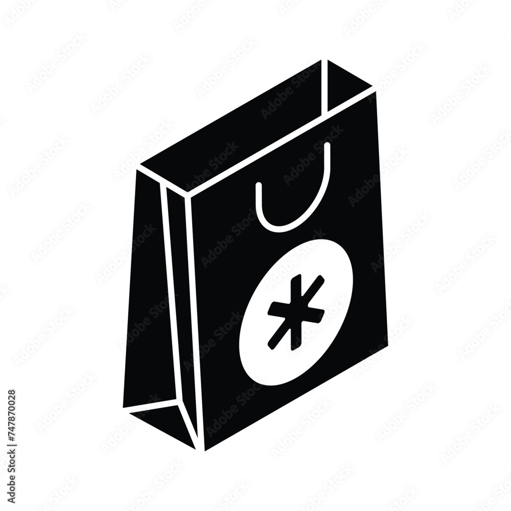 Well designed icon of medicine bag, medical delivery service Well designed icon of medicine bag, medical delivery service