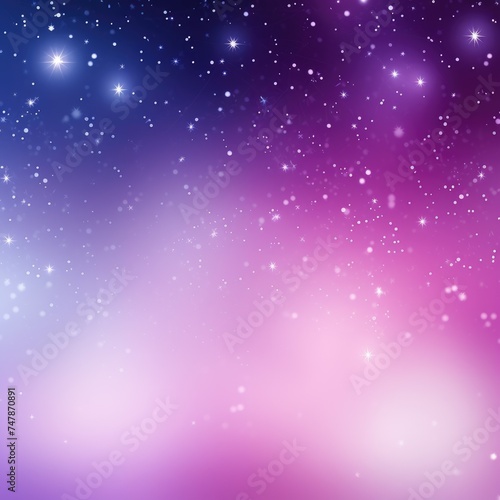 Purple and blue background with stars