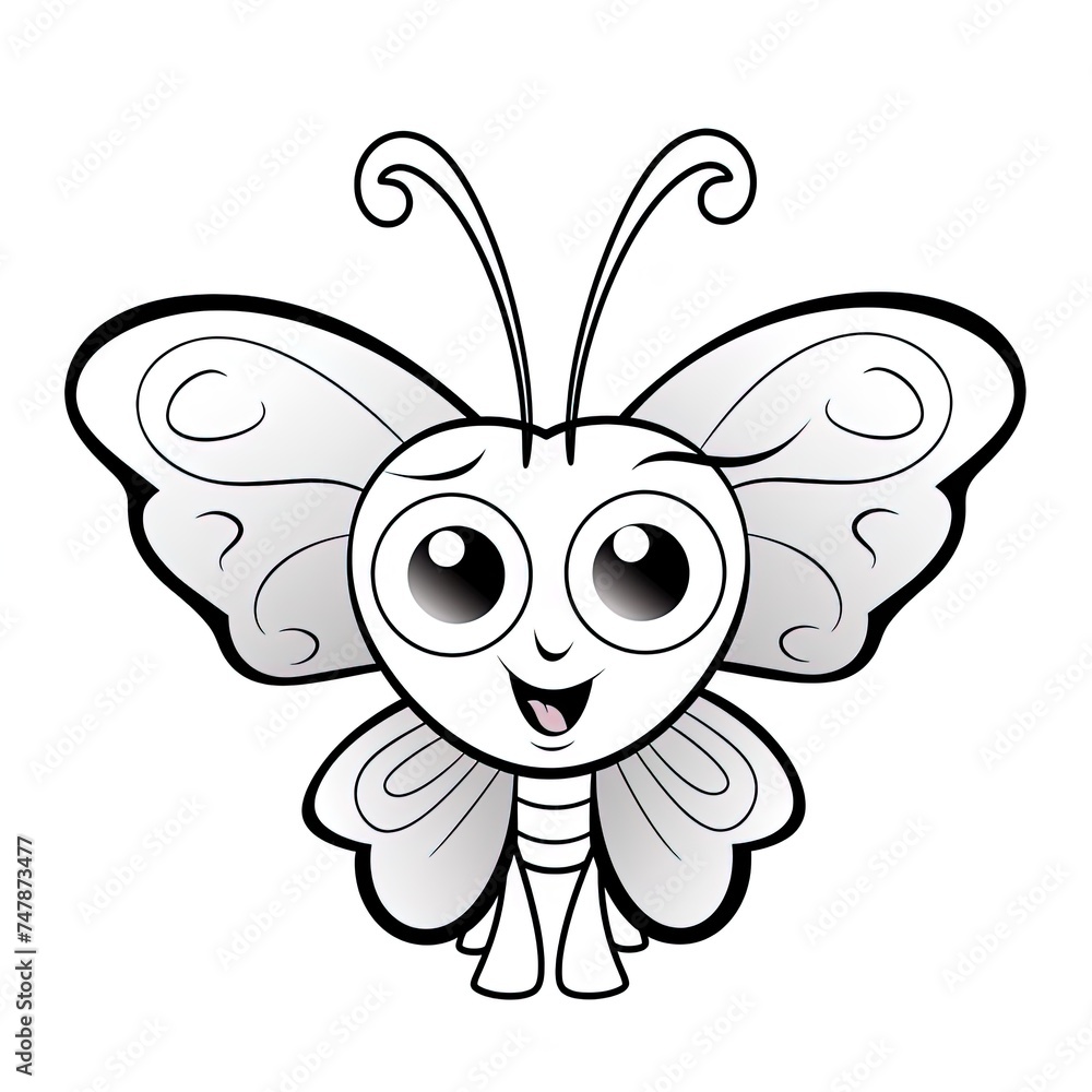 Obraz premium Silhouettes of butterflies. Black pictures of funny butterflies. Insect butterfly black silhouette, winged gorgeous animal, vector illustration