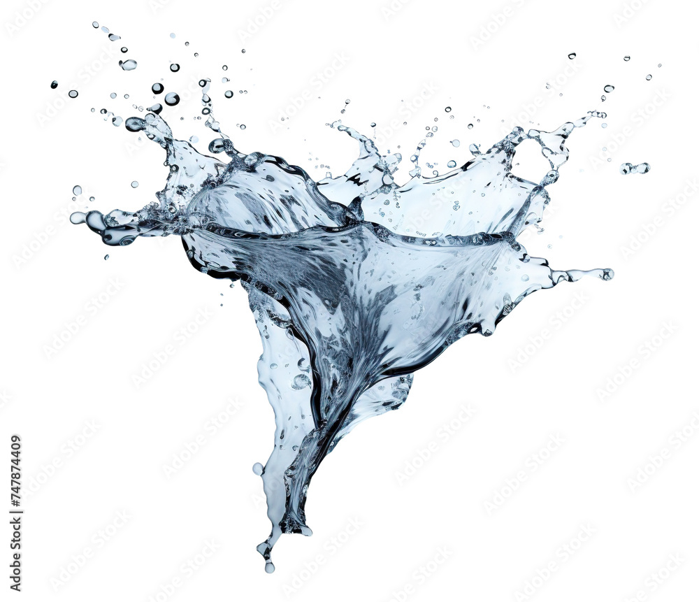 Obraz premium Water splash cut out