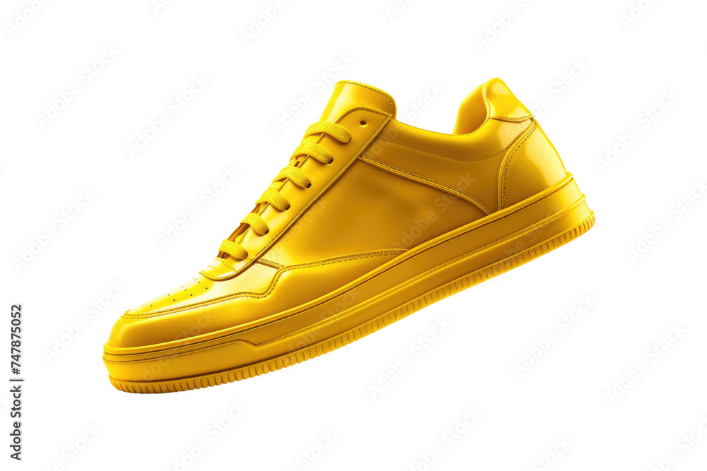 bright yellow sneakers
