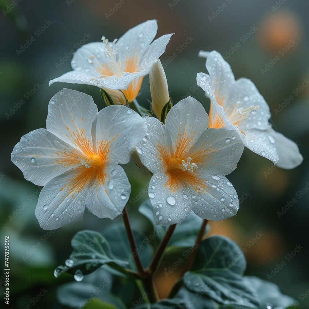 macro photo of four o'clock flower in outdoor wildlife macro photo of four o'clock flower in outdoor wildlife